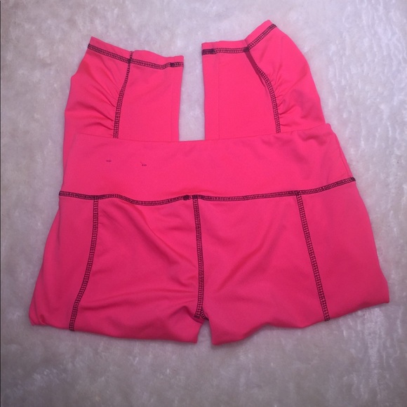 Woman’s Bundle 2 Pairs of Capri Leggings Pants S & XS Danskin & 1+ Hot Neon Pink - Picture 7 of 8